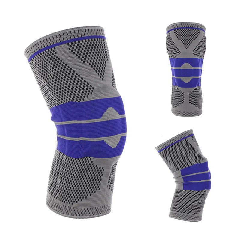 

1 Pcs Fitness Running Knee Support Protect Gym Sport Braces Kneepad Elastic Nylon Silicon Padded Compression Knee Pad Sleeve