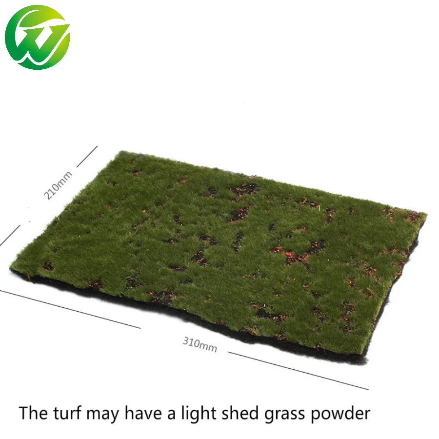 2Pcs Model Grass Mat Artificial Train Grass Mat Lawn Paper for DIY Train 