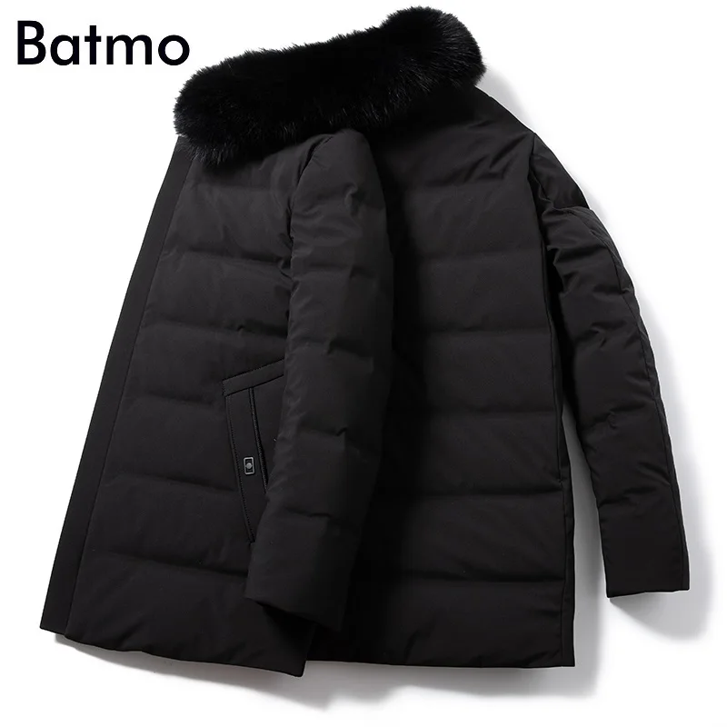 BATMO, Новое поступление, зимние, высокое качество, уплотненные, теплые, 90%, белый утиный пух, куртки для мужчин, мужское зимнее пальто, плюс-размер 1858