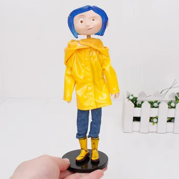 

NECA Coraline & the Secret Door dolls action figure Toys 18cm raincoats VERSION Caroline Girl Christmas Gifts