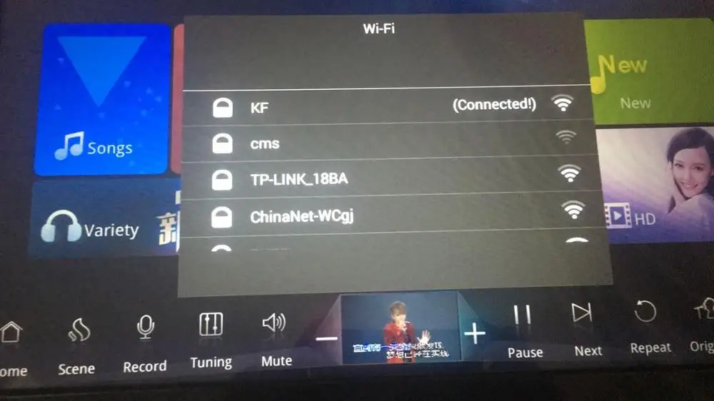 Экран на базе Android домашний кинотеатр караоке машина Jukebox музыкальный плеер система KTV MIC мини китайский набор сенсорный экран 3 ТБ Hdd