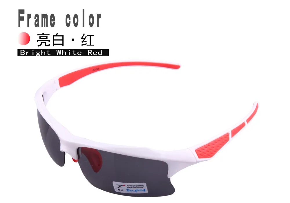 Спортивные очки, поляризационные линзы, солнцезащитные очки с красочной оправой из поликарбоната, Резиновые Нескользящие цветные очки