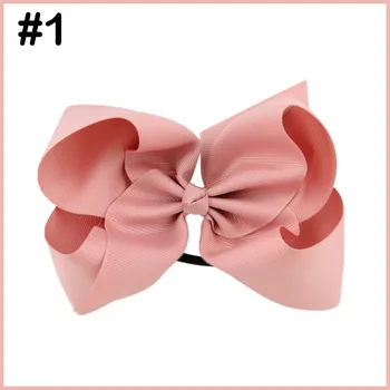 

free shipping 30pcs 6'' boutique hair bows with pony fashion girl abc hair elastic pony big hair bows for girl hair