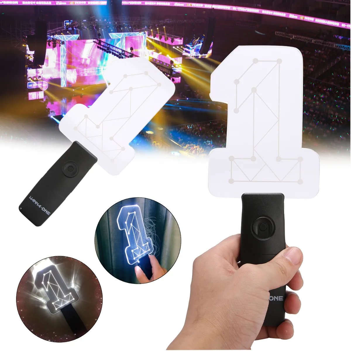 

for KPOP WANNA ONE PRODUCE 101 Light Stick Concert Lamp Glow Lightstick 1 Shape LED Light Stick Christmas Party Vocal Concert