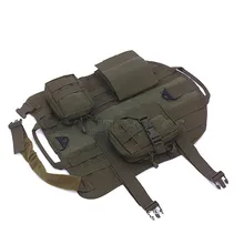 Открытый военный сервис собаки жгут жилет ходьба Тактическая Охота Молл тренировочный жгут со съемными мешками m-xl