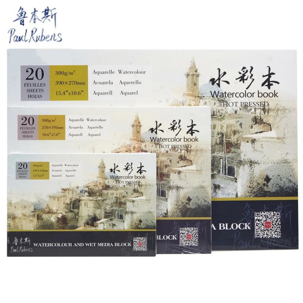 

Barteen 50% Cotton Watercolor Paper 20Sheets Watercolor Book for Artist Student all Sketch