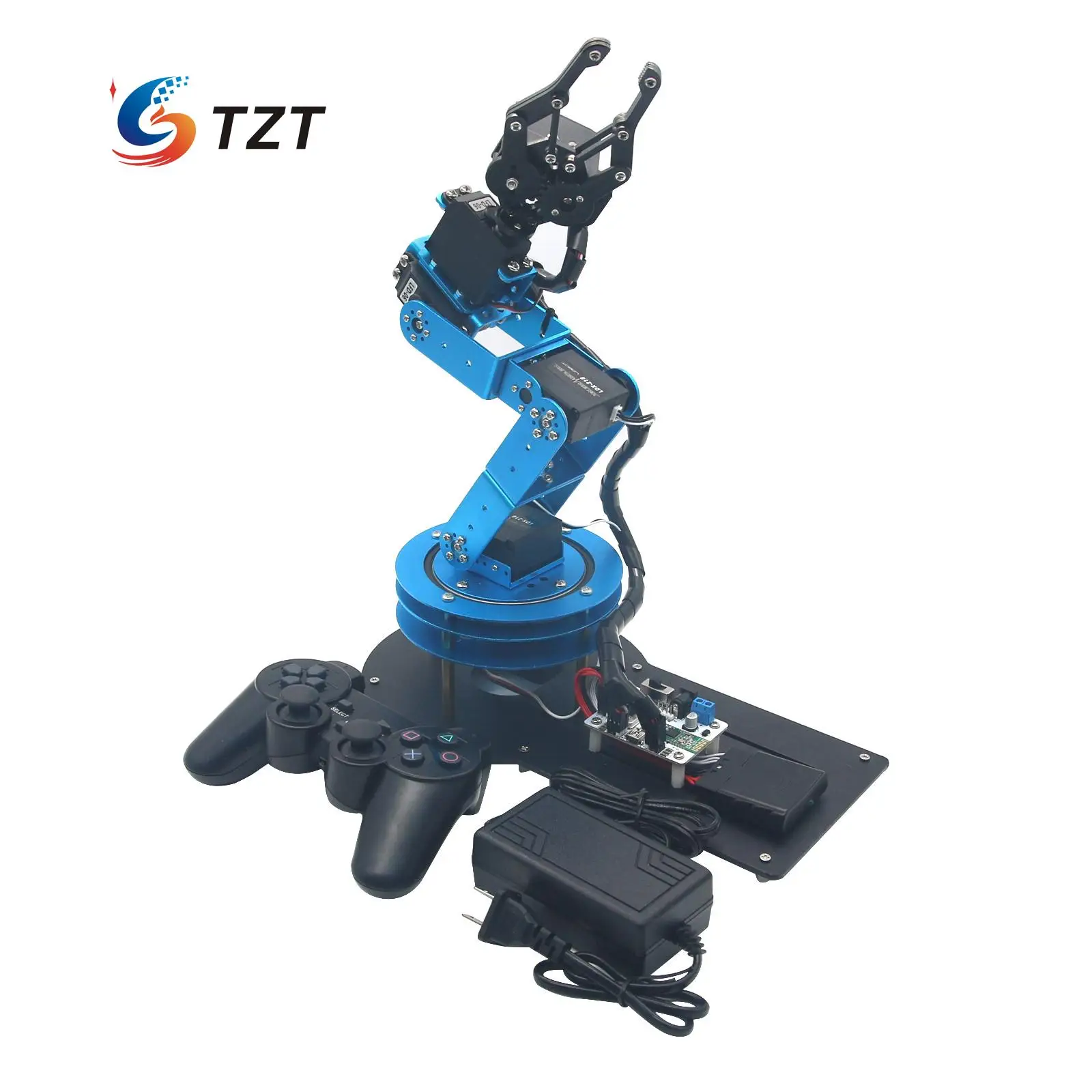 

LeArm 6DOF Mechnical Robotic Arm with 6PCS Digital Servo and PS2 Handle Control for Education DIY Assembled