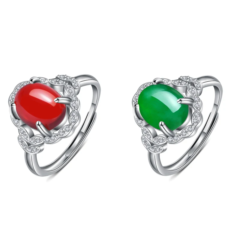 Antique-Wedding-Band-Silver-Ring-Female-Adjustable-Rings-For-Women-Fashion-Jewel-Red-and-Green-Color-Natural-Stone-Rings--(9)