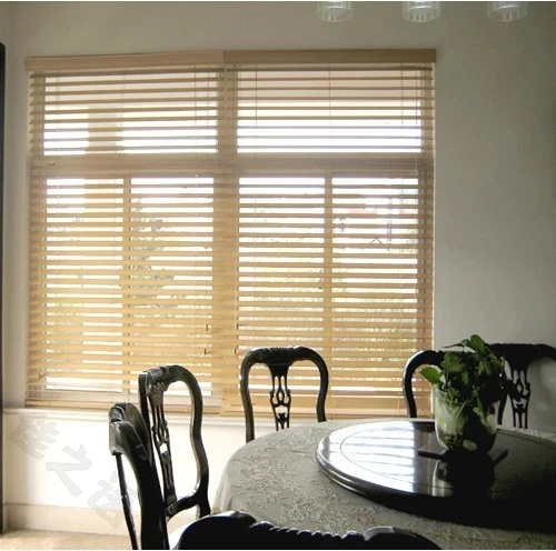 Processing custom solid wood high grade bamboo blinds shutter ...