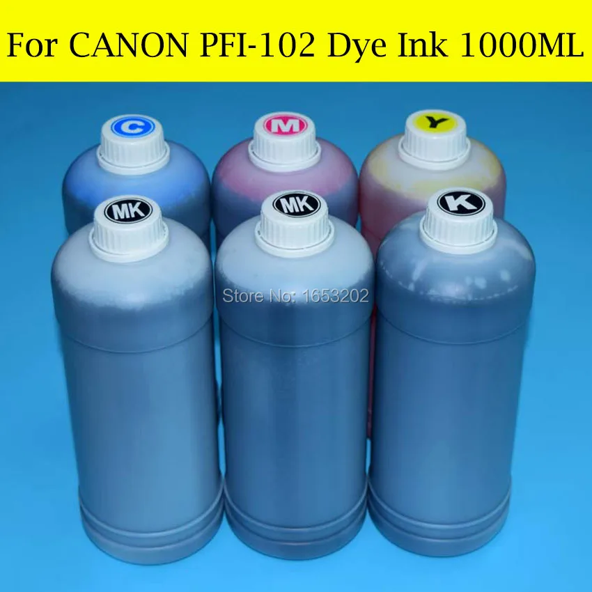 For Canon PFI-102 Dye Ink 1000ML 4