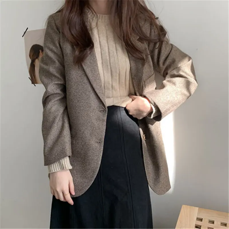 Hzirip 2018 Autumn Fashion Women Blazer Long Sleeve Casual