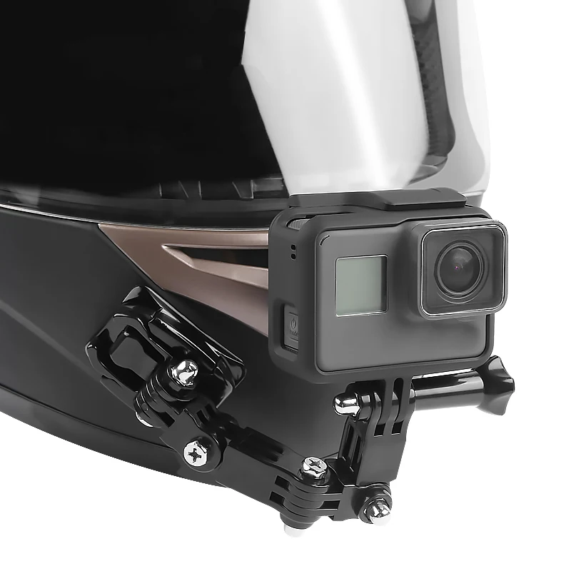 

Motorcycle Helmet Chin Bracket 4 Ways Turntable Button Mount for GoPro Hero 7 6 5 4 SJCAM SJ4000 EKEN H9 Action Cam Accessories