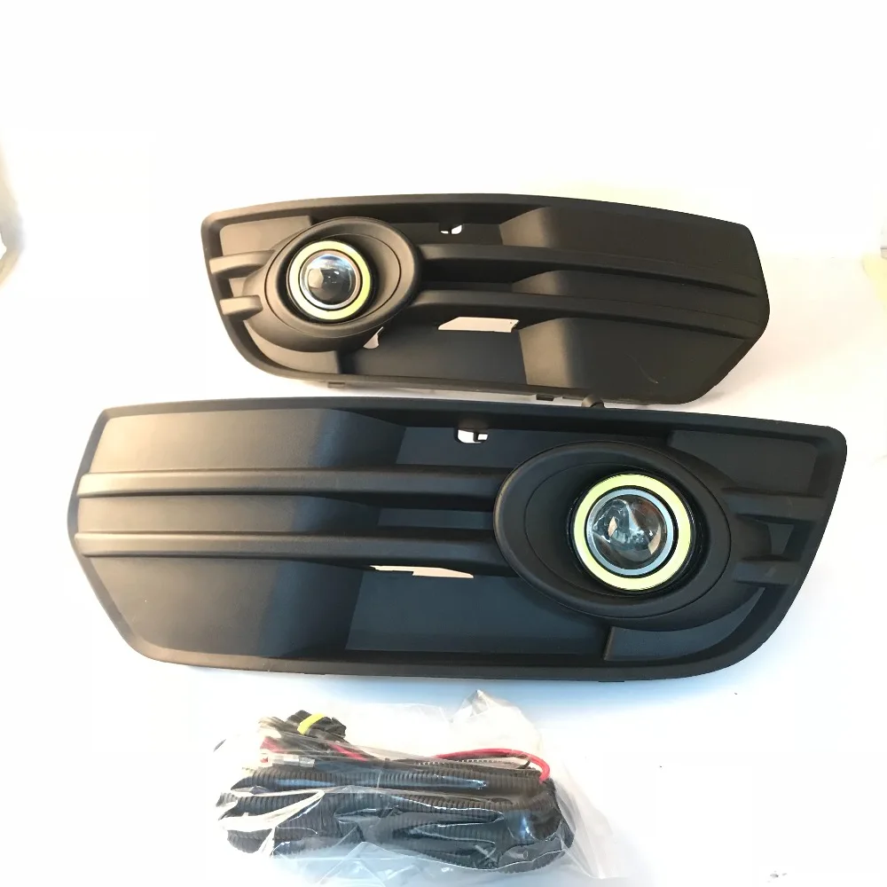  RQXR fog lamp driving light assembly For Audi Q5 cob angel eye led daytime running lights turn sign - 32977004264