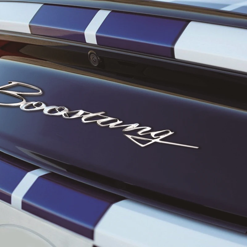 

Big Car Rear Trunk Emblem Badge Adhesive Sticker for Boost-Mustang Shelby with Turbocharger Car Styling Decoration