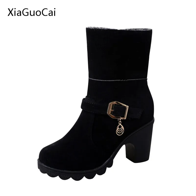 black patent knee high boots uk