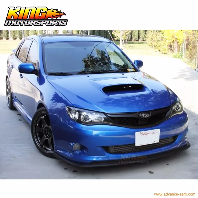 Для 2008-2010 Subaru Impreza WRX STI CS Стиль поли-Уретановый передний бампер губы