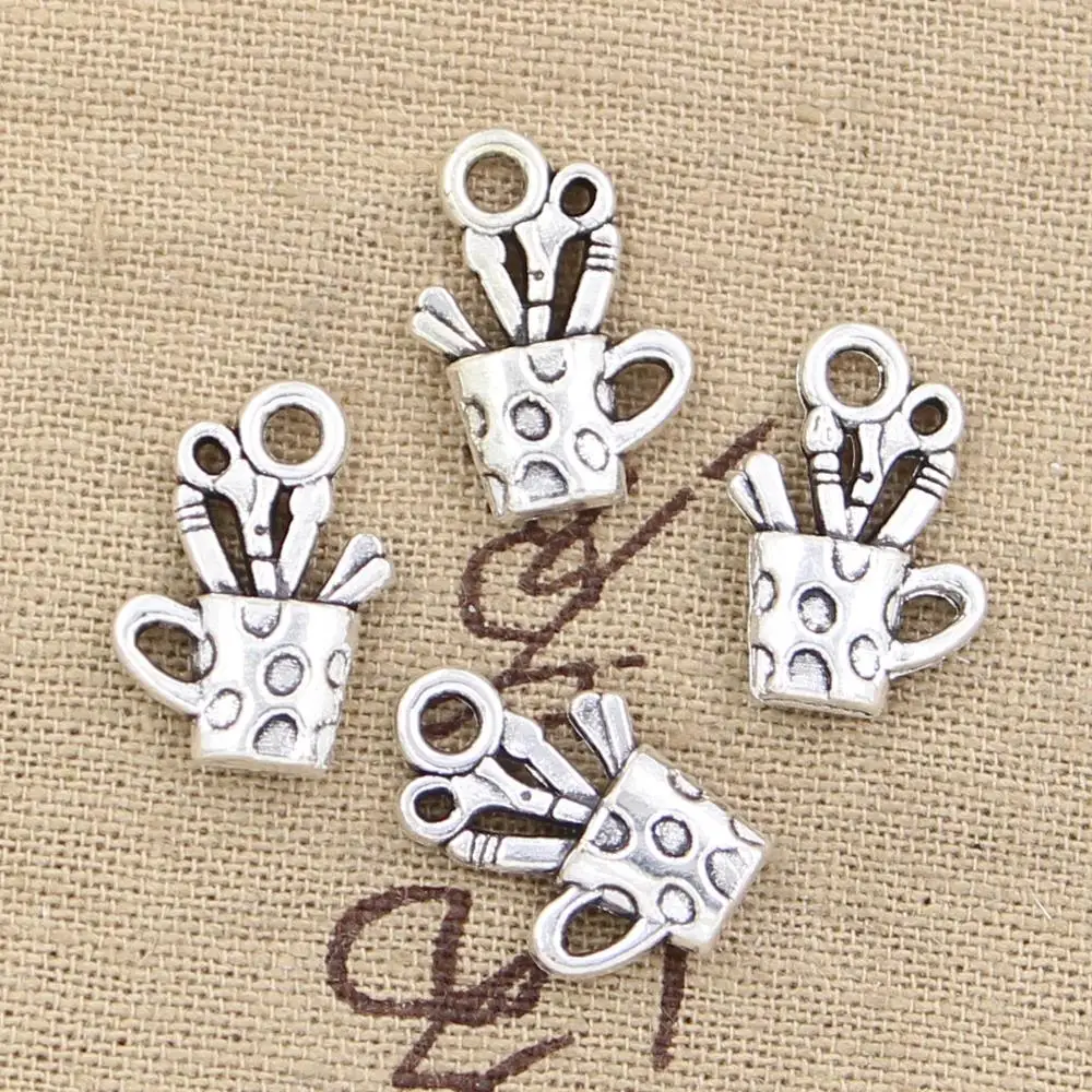 Подвеска ручка с покрытием под античное серебро 20 шт. 19x11 мм|pen charms|charms jewelry makingmaking pendant |