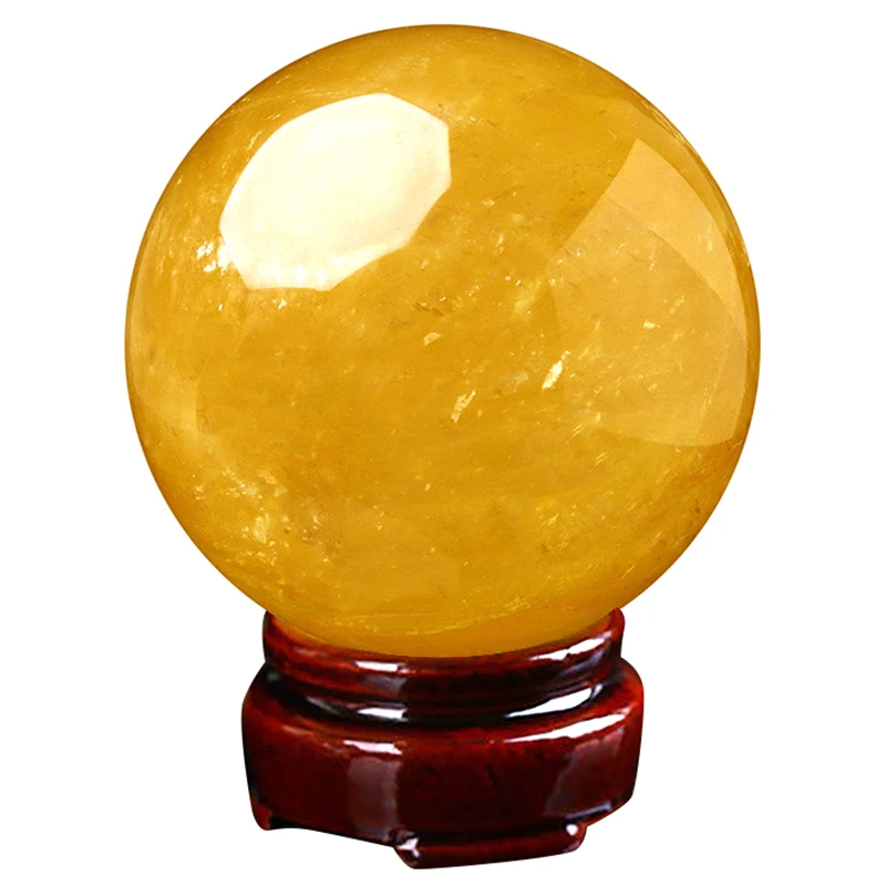 Yellow Crystal Ball Transfer Lucky Seven Star Array Home Hotel Company Decoration | Дом и сад
