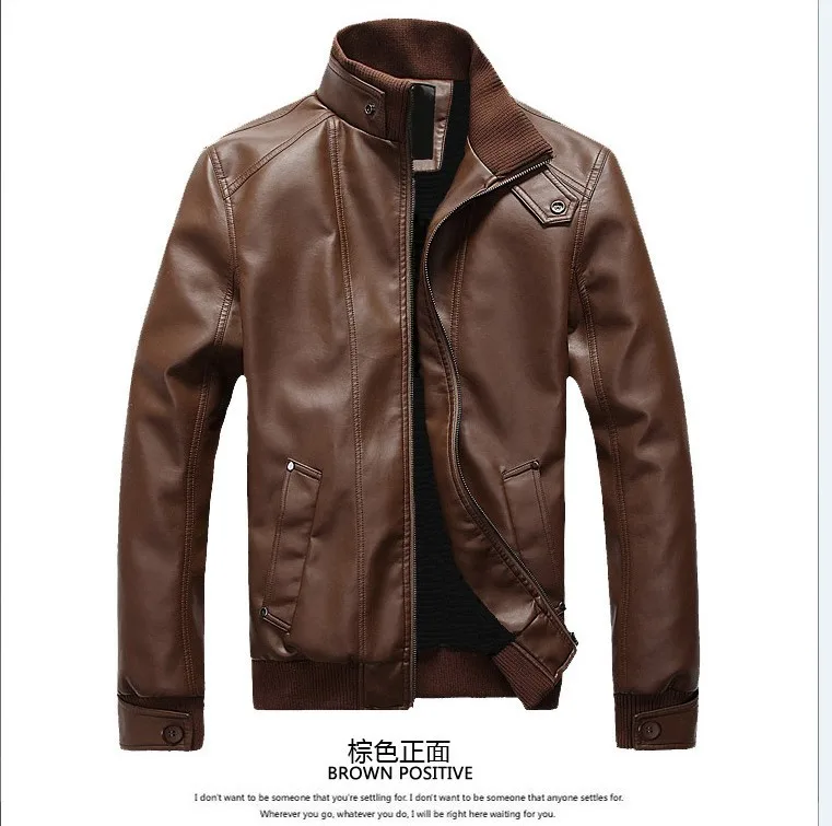

2018 Autumn and Winter Clothing New Men Leather Men's Slim Body Motorcycle Men's Leather Jacket Leather Jacket Men Clothes 2018