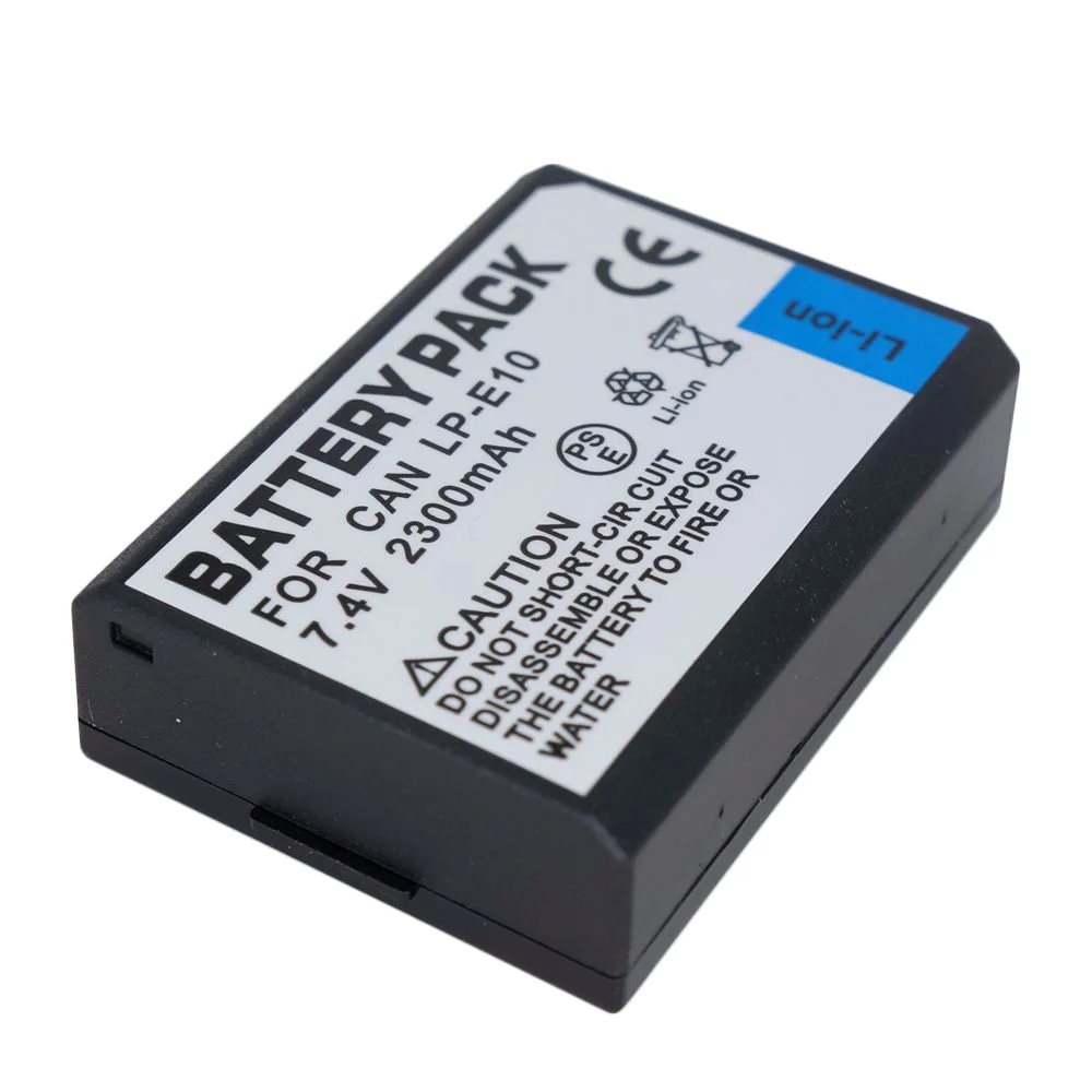 2300mAh LP E10 LP E10 LPE10 Digital Camera Battery For CANON 1100D KISS X50 REBEL T3