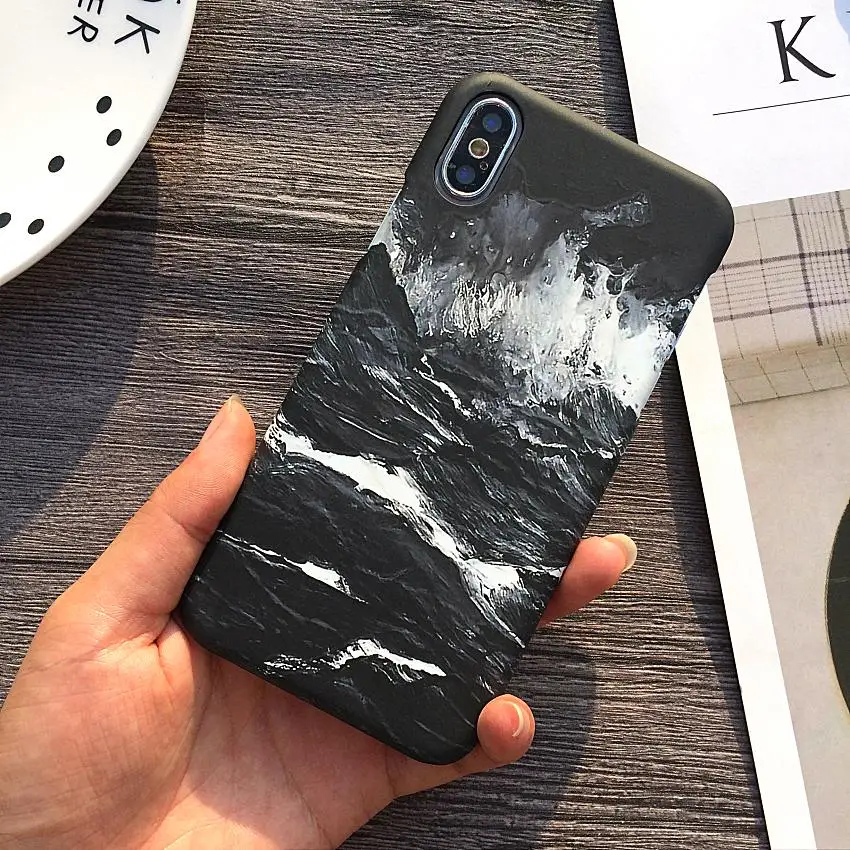 Coque для iPhone X XS чехол для MAX XR абстрактный граффити чехол для телефона для Apple iPhone 6 6S 8 7 Plus чехол жесткий чехол Капа для мужчин и женщин - Цвет: 01