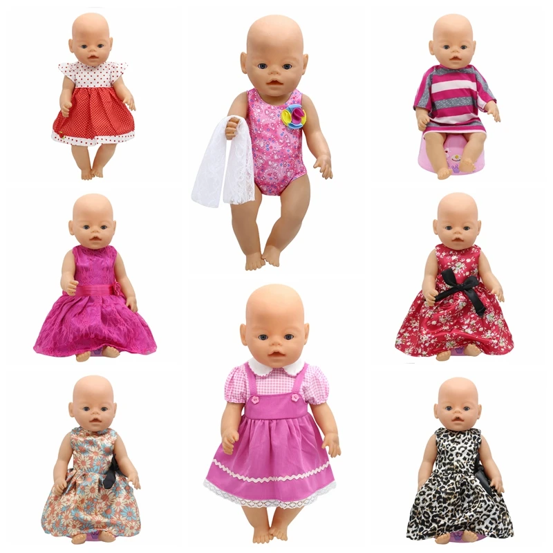 Baby Born Doll Accessories 15 Styles Princess Dress Doll Cothes fit