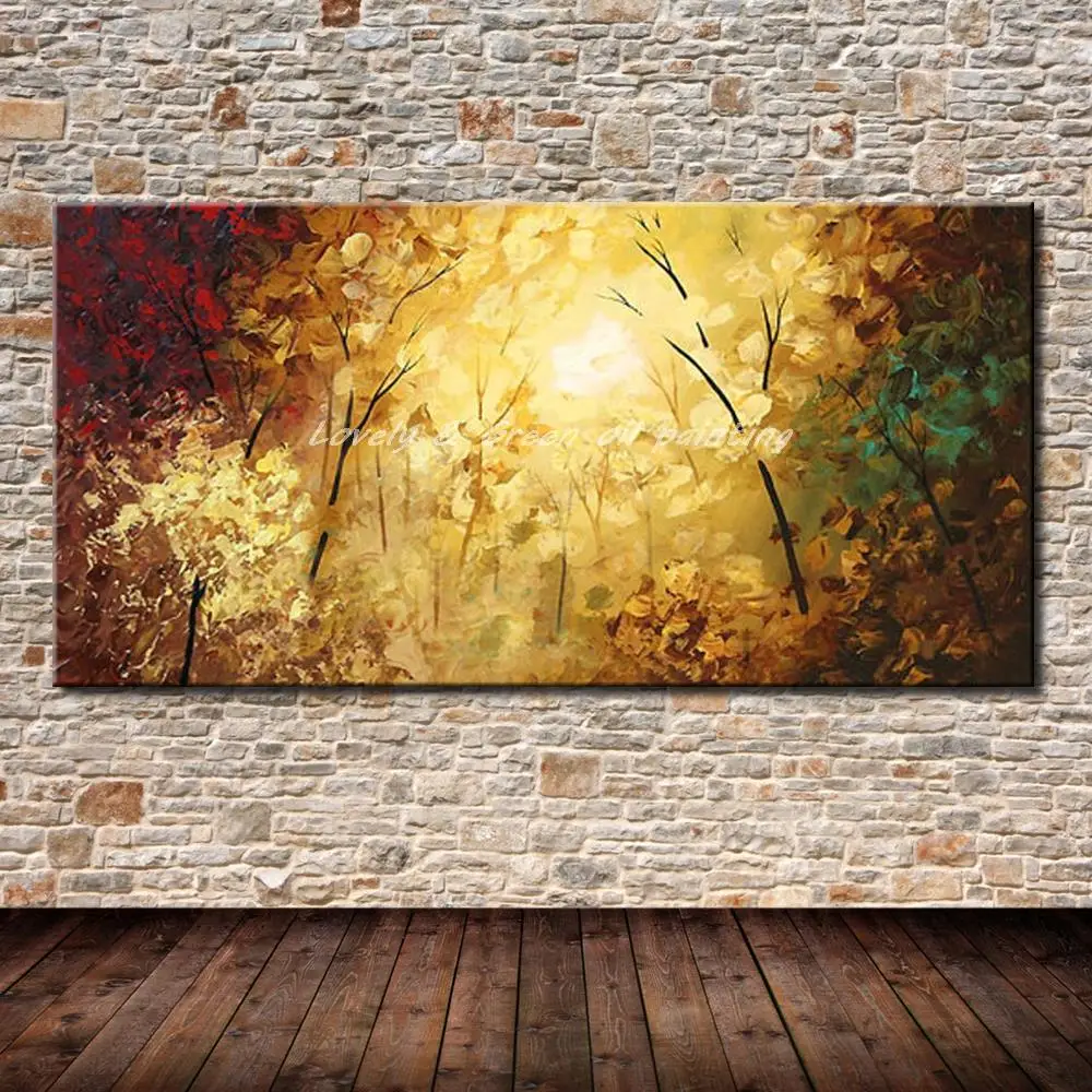 Unframed Pictures 100 Hand painted Landscape Oil Painting On Canvas
