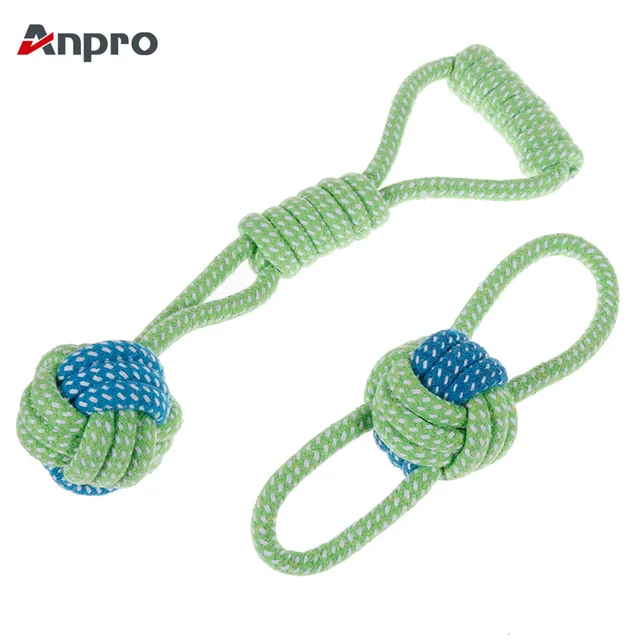 Anpro Pet Dog Chew Dentizione Giocattoli Corda di Cotone Giocattolo Molare Nodo Anpro Pet Dog Chew Dentizione Giocattoli Corda di Cotone Giocattolo Molare Nodo