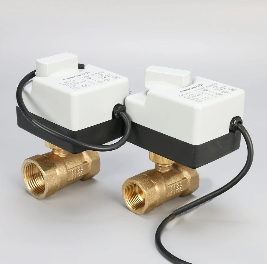 AC220V DN15(G 1/") к DN 50(G 2") 2 way 3 провода латунь моторизованный шаровой клапан/Электрический привод с ручной переключатель функции