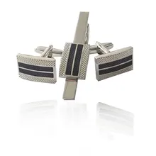 Luxury Tie Clips & Cufflinks for Mens Silver Ship Anchor Cufflink And Tie Clip Sets Man French Shirt Button High Quality Jewelry stylish boat anchor shape tie clip