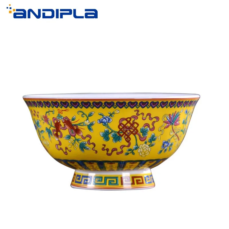 

4.5/5/6 inch Jingdezhen Ceramics Bone china Tableware Home Ramen Bowl Rice Soup Noodle Bowls Fruit Container Kitchen Accessories