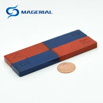 

2pcs Magnetic Teaching Tool Magnet Bar type magnet 100x20x8 mm Toy magnet / office magnet Pole Detection