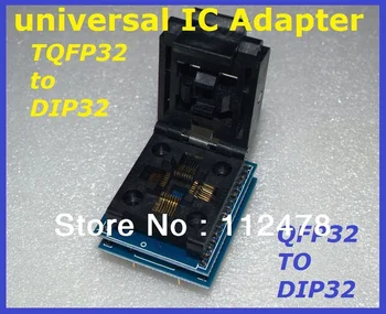 

Free shipping Universal IC Adapter Socket LQFP TQFP QFP 32 to DIP32 TQFP32 QFP32 to DIP32 Programmer for Xeltek 280U/580U/3000U