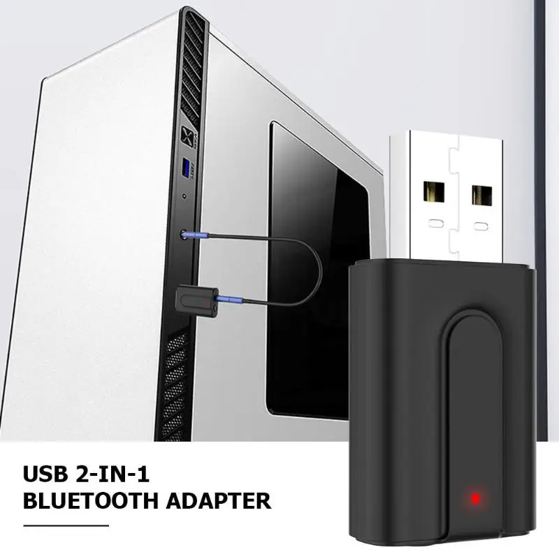 BT10 Bluetooth V 5,0 передатчик приемник USB 2 в 1 3,5 мм аудио приема передачи AUX беспроводной адаптер для компьютера автомобиля авто