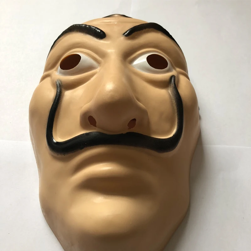 10 шт./лот Dali маска для хеллоуина и карнавала вечерние забавные инструменты бумажный дом La Каса де Papel дали пластиковая маска