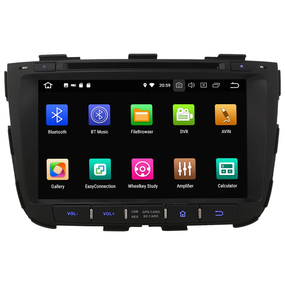 Best 8" Octa Core 4G Wifi Android 8.1 4GB RAM 64GB ROM RDS USD Car DVD Player Radio GPS Glonass Navigation For Kia Sorento 2013 2014 1