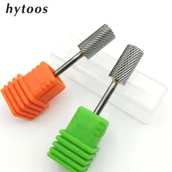 

HYTOOS Barrel Tungsten Carbide Nail Drill Bit 3/32" Metal Bits For Manicure Electric Nail Tools Nail Milling Cutter