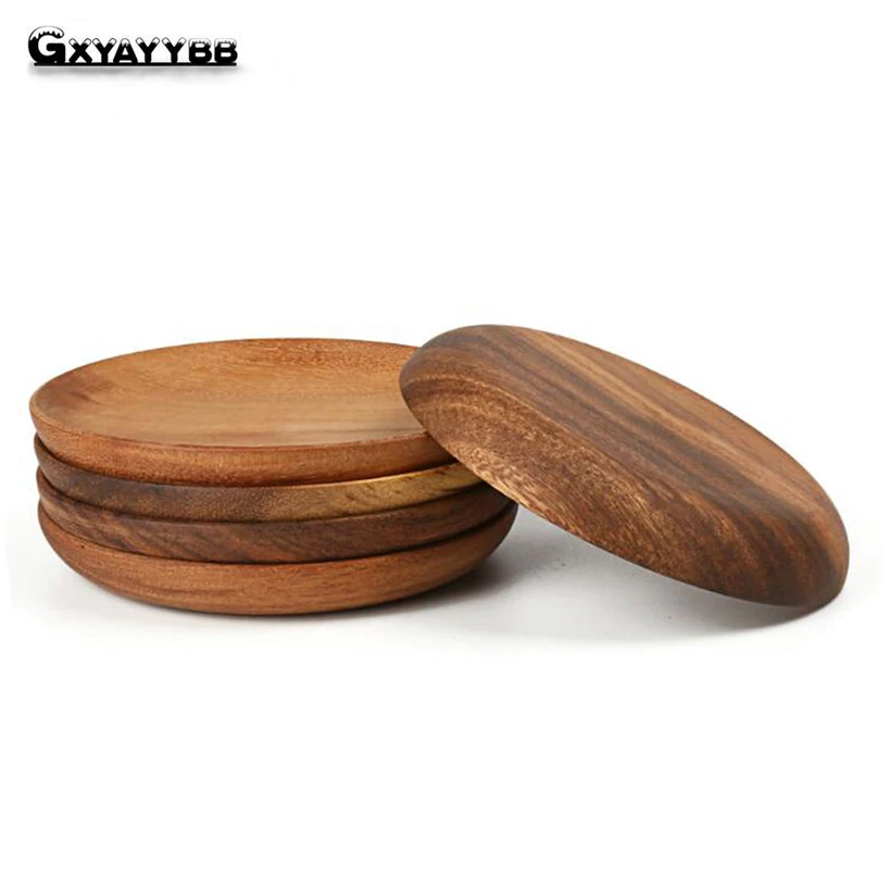 GXYAYYBB 1pcs Acacia Wooden Bowl Dish Tray Round Wooden Tray Home Creative European Food Dessert Plate Wood Tray Schotel Servies GXYAYYBB 1pcs Acacia Wooden Bowl Dish Tray Round Wooden Tray Home Creative European Food Dessert Plate Wood Tray Schotel Servies