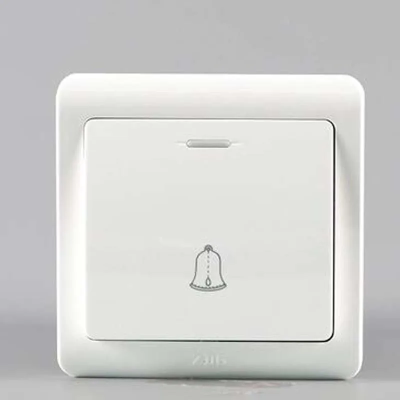 

2pcs Doorbell Bell Reset Switch Push Button Switch Concealed PC Panel 86 Type For Home Office Elegant