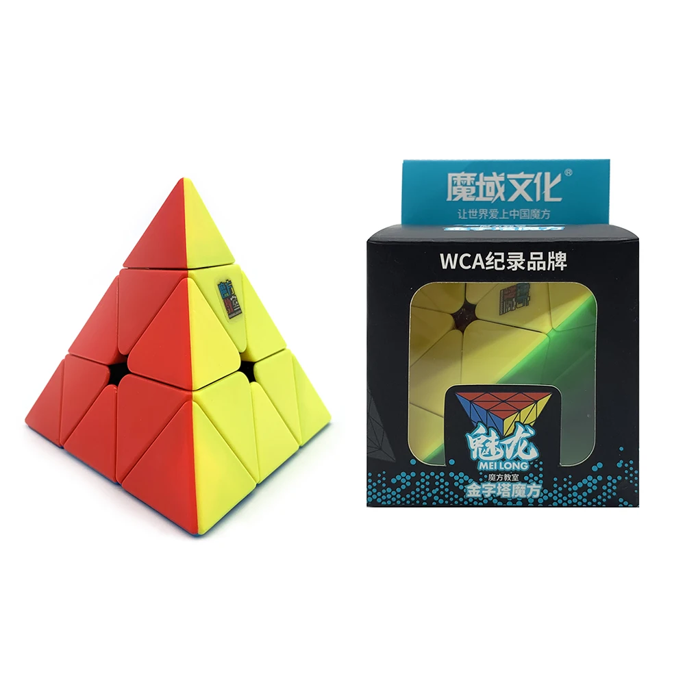 Кубик рубика 3x3x3 Магический куб скорость классическая профессиональная Пирамида третий заказ Твист Головоломка волшебный куб наклейка детская игрушка антистресс
