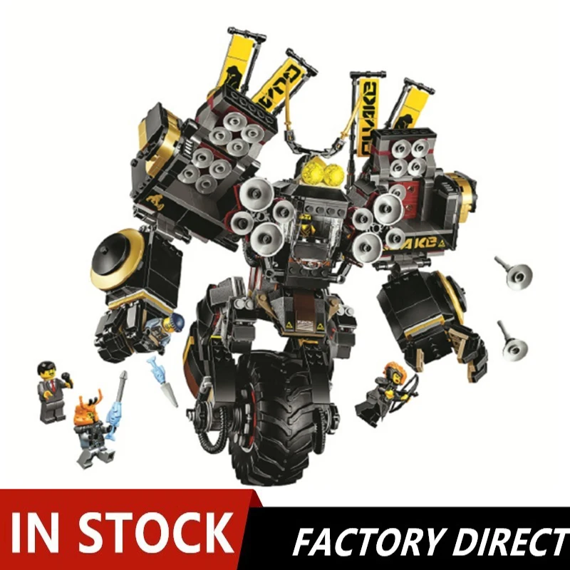 

10800 1232pcs Ninja Series Quake Mech Model Building Blocks Bricks Compatible 70632 DIY Toys for children Birthday Gifts Kids