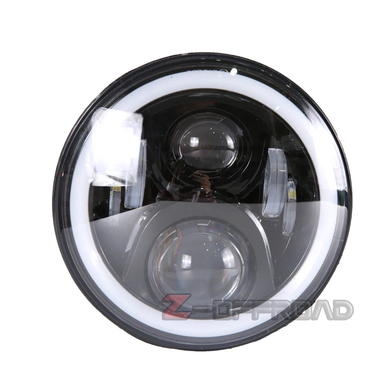 

For Land Rover 7Inch LED DRL Projector Headlights with White Halo Ring&Amber Turn Signal Head Lamps light For Jeep Wrangler