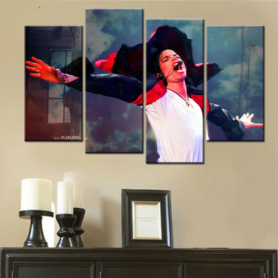 

4pcs/set 5D diamond embroidery"Super Star Pop-King Michael Jackson",Diy 5d diamond Painting,diamond mosaic cross stitch stickers