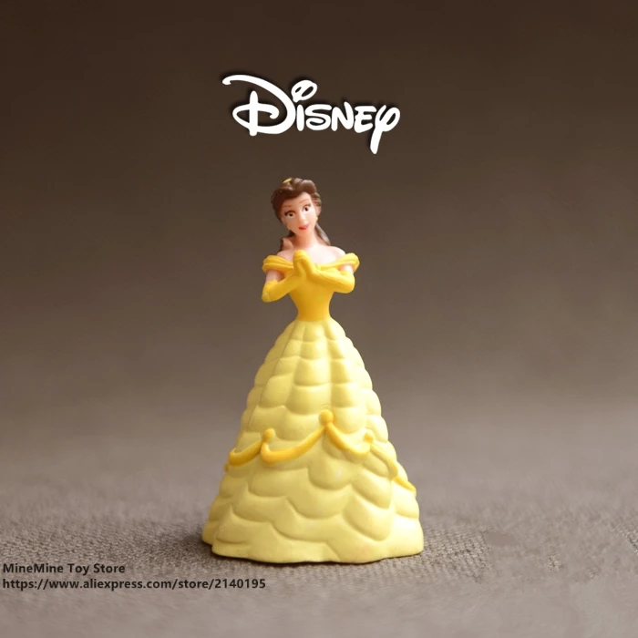 

ZXZ Beauty and the Beast Belle Princess 9cm Action Figure Anime Mini Collection Figurine Toy model for children girl gift