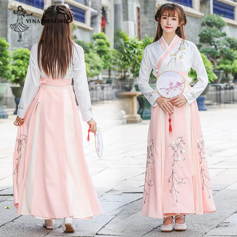 Женское платье Hanfu женские с баской костюм ханьфу Сказочная юбка свежая и