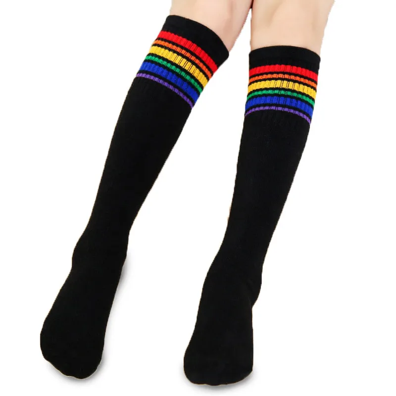 warmte idioom delen Lawadka Regenboog Kid Sport Meisjes Jongens Sokken kinderen Knie Hoge  Jongens Sokken Kinderen Beenwarmers Katoen Studenten Stijl - AliExpress