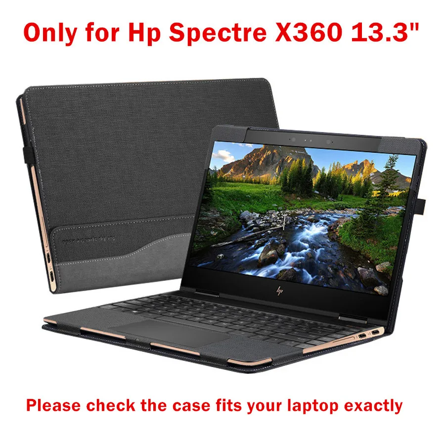 Съемный чехол для ноутбука Hp Spectre X360 13,3 дюймов Креативный дизайн чехол из искусственной кожи стилус в подарок