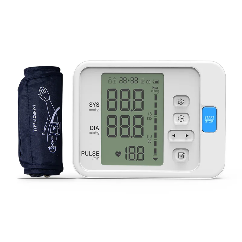 Günstige Automatische Digitale Arm Blutdruck Monitor Blutdruckmessgerät LCD Oberen BPM Cufffor Tonometer pulsometer Gesundheit Pflege