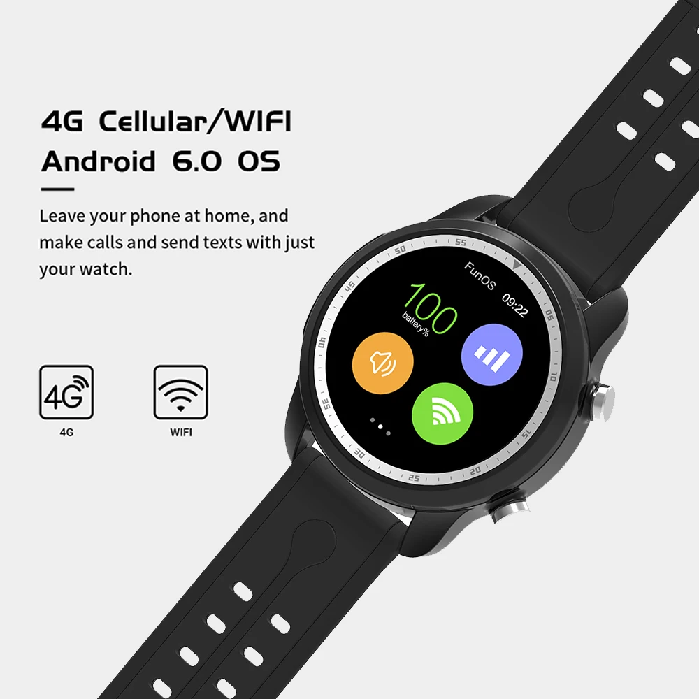 TORTOYO Смарт часы андроид 6 0 телефон KC03 4G Для мужчин Smartwatch 1 ГБ + 16 sim карты gps Wi Fi Bluetooth