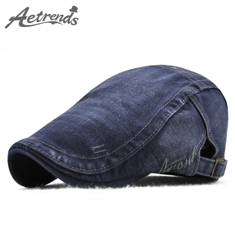 

[AETRENDS] 6 Colors Cotton Ivy Caps Newsboy Cap Cabbie Gatsby Driving Hats for Men Z-6462